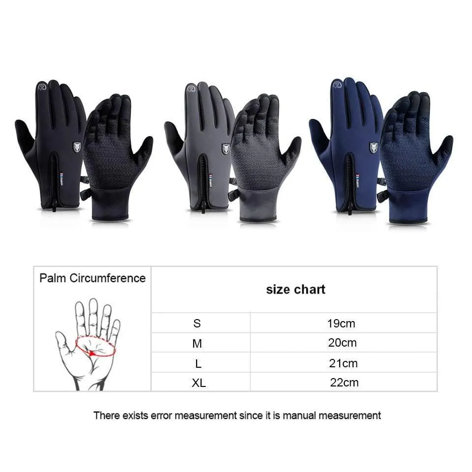 Waterproof Touchscreen Winter Gloves - Thermal Warmth and Protection