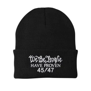 We The People Have Proven Embroidered Beanie (AM25)