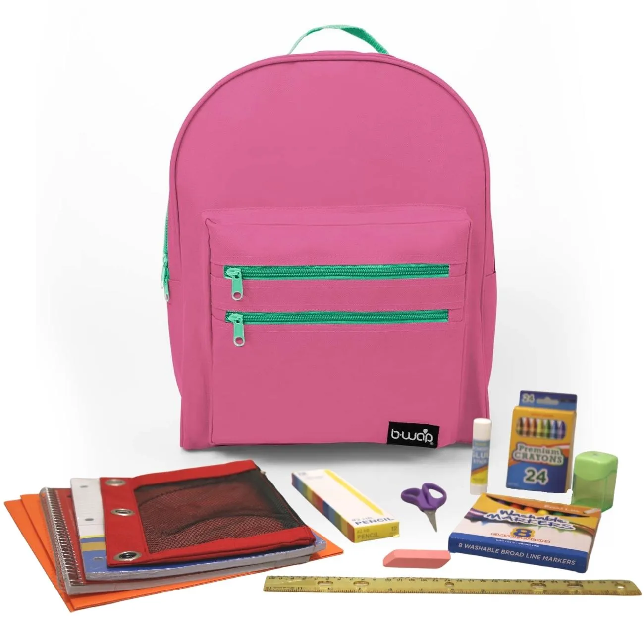 Wholesale 1st-5th Grade Essentials Kit (54 Items per Kit) in 16'' Classic Backpack