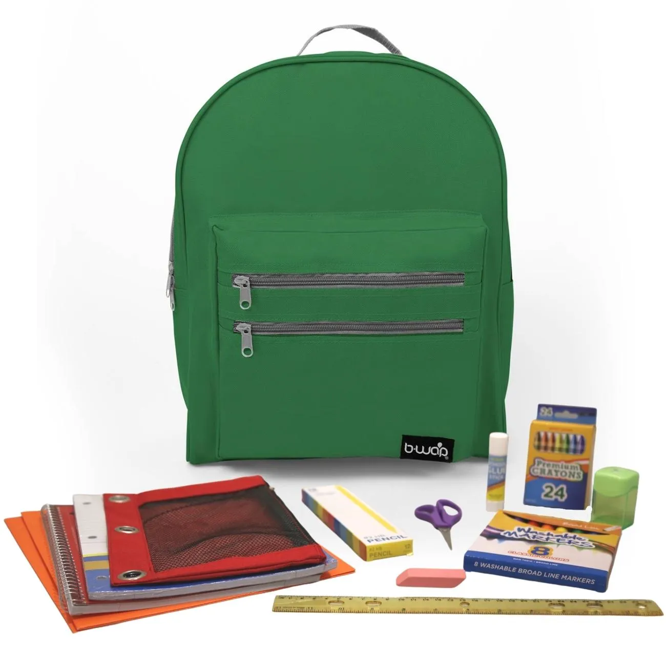 Wholesale 1st-5th Grade Essentials Kit (54 Items per Kit) in 16'' Classic Backpack