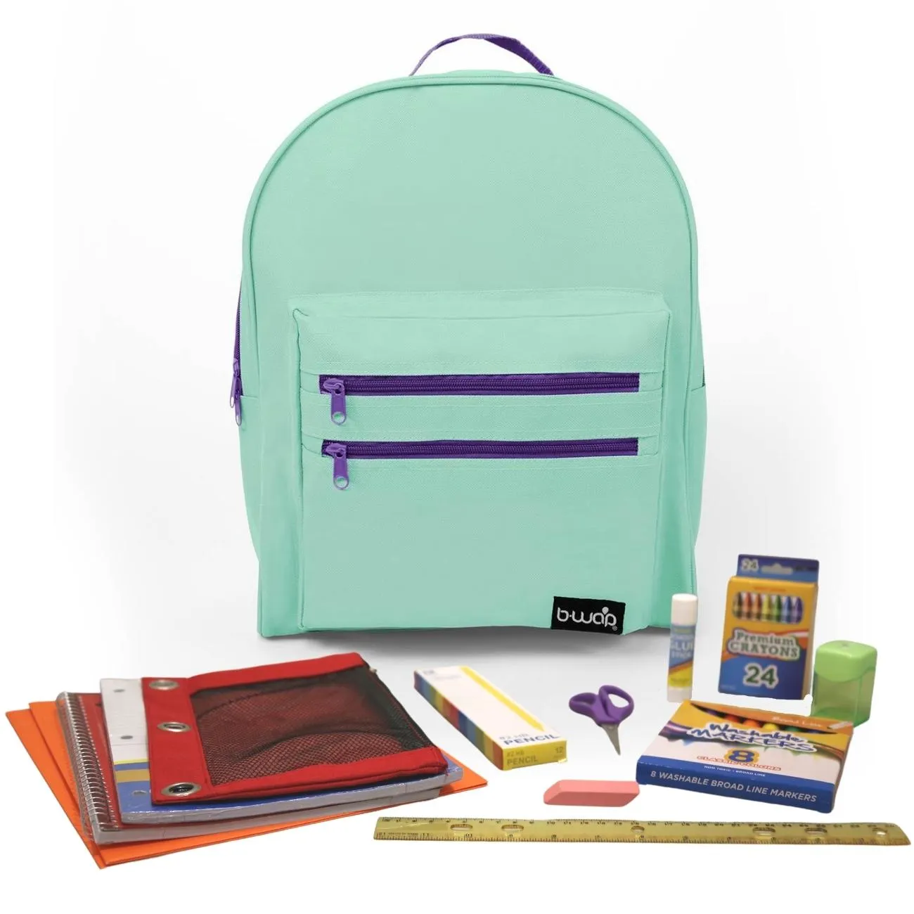 Wholesale 1st-5th Grade Essentials Kit (54 Items per Kit) in 16'' Classic Backpack