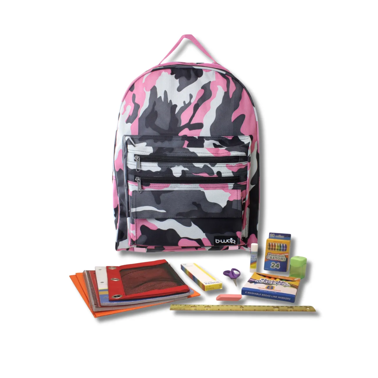 Wholesale 1st-5th Grade Essentials Kit (54 Items per Kit) in 16'' Classic Backpack