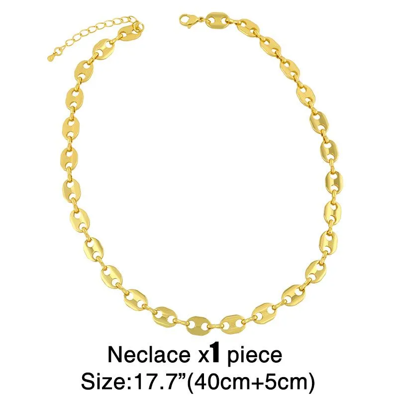 Wholesale gold copper Necklaces JDC-NE-AS202