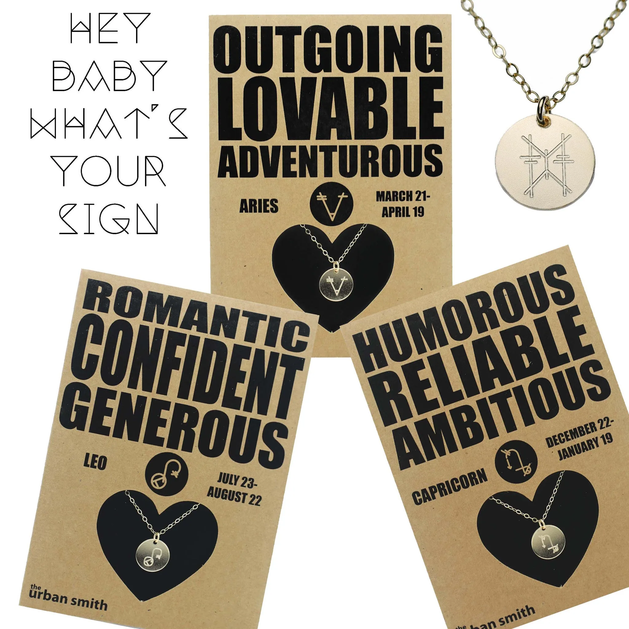 WHOLESALE - ZODIAC SIGN COLLECTION NECKLACES