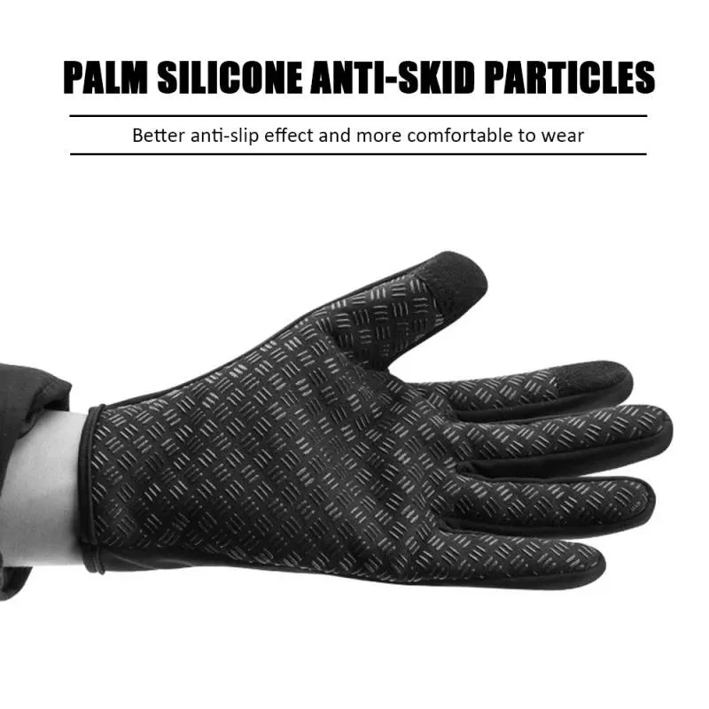 Windproof Touchscreen Winter Gloves - Warm Outdoor Cycling, Driving, and Motorcycle Gloves for Men and Women, Non-Slip Grip
