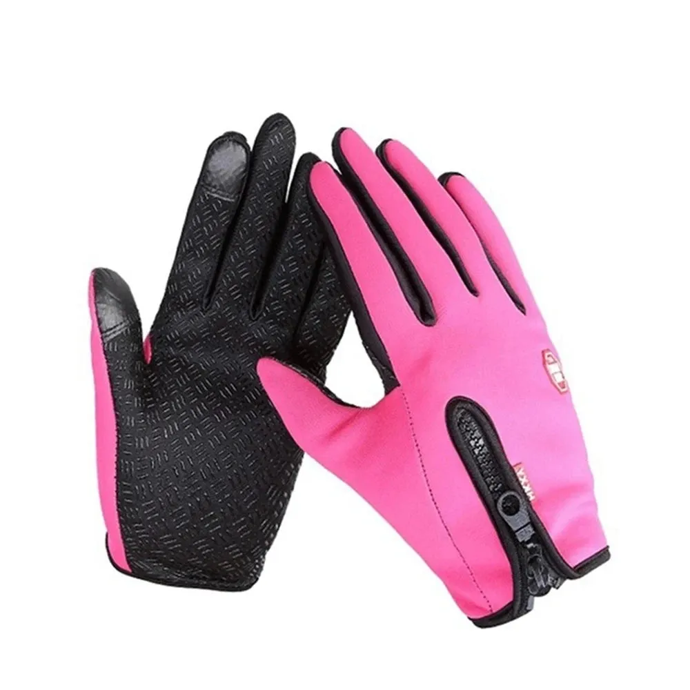 Windproof Touchscreen Winter Gloves - Warm Outdoor Cycling, Driving, and Motorcycle Gloves for Men and Women, Non-Slip Grip