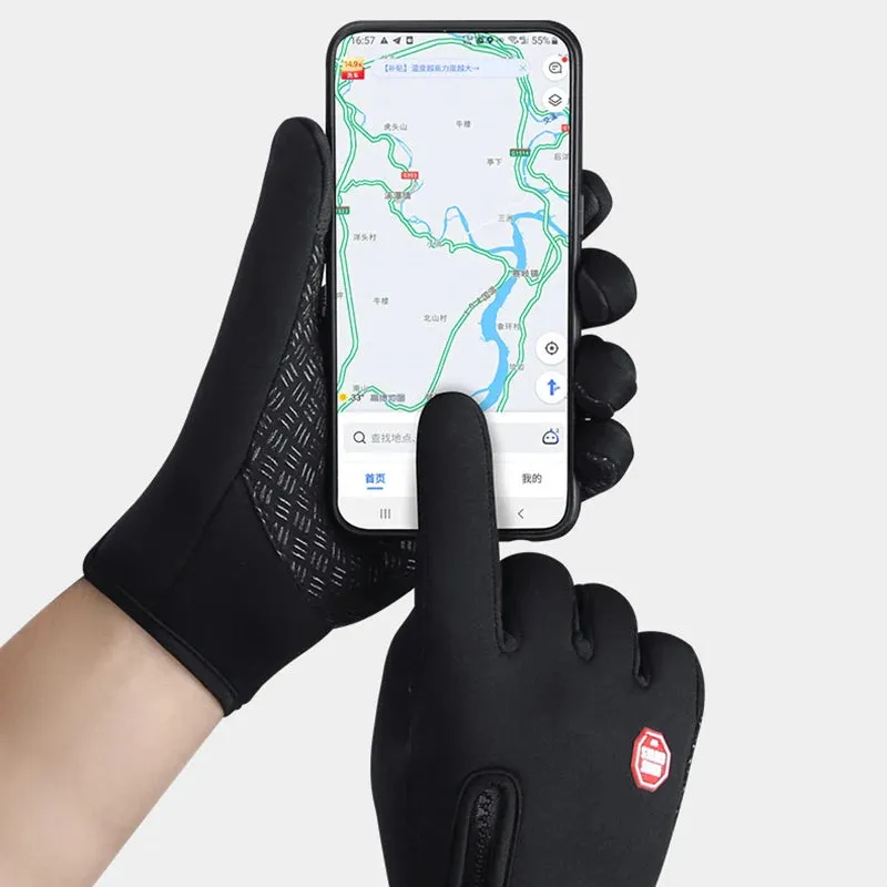 Windproof Touchscreen Winter Gloves - Warm Outdoor Cycling, Driving, and Motorcycle Gloves for Men and Women, Non-Slip Grip