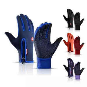 Windproof Touchscreen Winter Gloves - Warm Outdoor Cycling, Driving, and Motorcycle Gloves for Men and Women, Non-Slip Grip