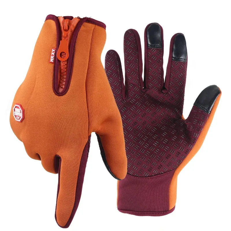 Windproof Touchscreen Winter Gloves - Warm Outdoor Cycling, Driving, and Motorcycle Gloves for Men and Women, Non-Slip Grip