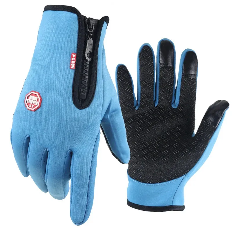 Windproof Touchscreen Winter Gloves - Warm Outdoor Cycling, Driving, and Motorcycle Gloves for Men and Women, Non-Slip Grip