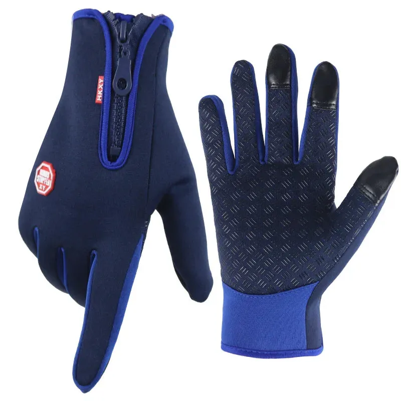 Windproof Touchscreen Winter Gloves - Warm Outdoor Cycling, Driving, and Motorcycle Gloves for Men and Women, Non-Slip Grip
