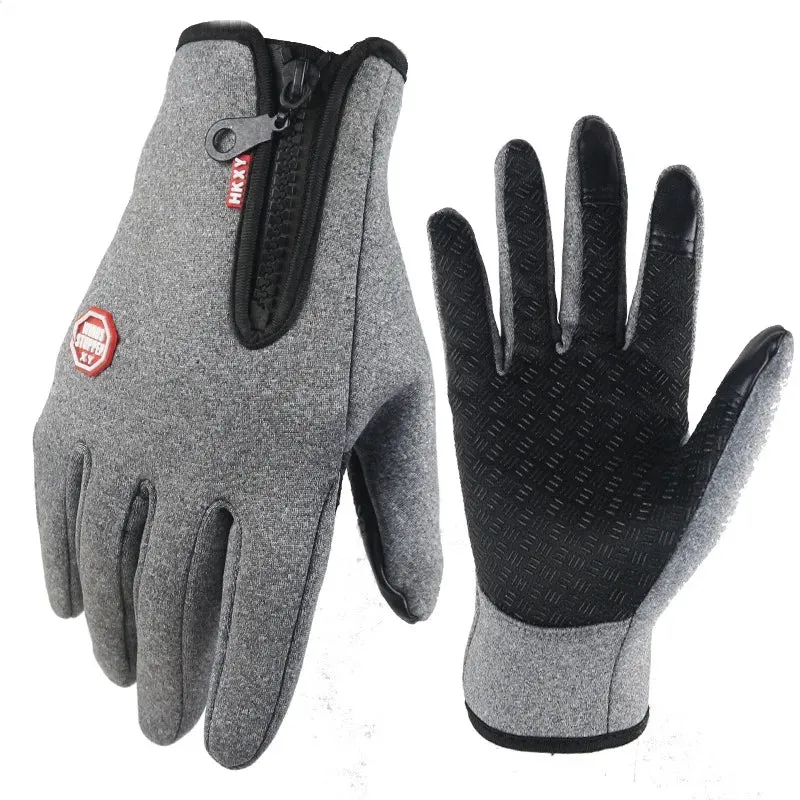 Windproof Touchscreen Winter Gloves - Warm Outdoor Cycling, Driving, and Motorcycle Gloves for Men and Women, Non-Slip Grip