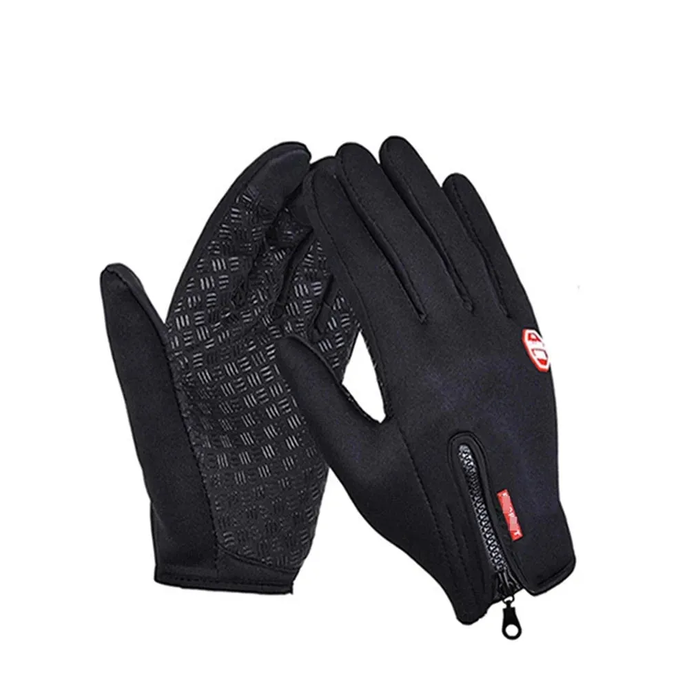 Windproof Touchscreen Winter Gloves - Warm Outdoor Cycling, Driving, and Motorcycle Gloves for Men and Women, Non-Slip Grip