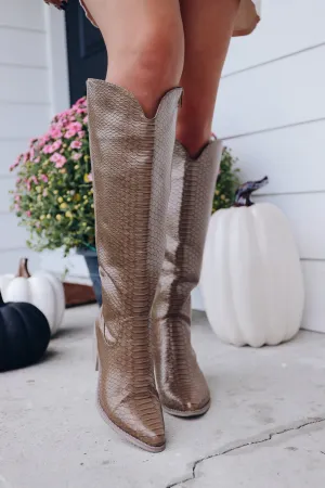 Winslow Snakeskin Knee High Boot