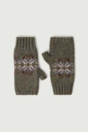 Winter Fingerless Gloves - Grey