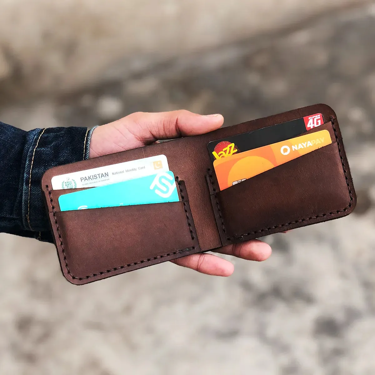 Wolf - The Eon A Leather Bifold Wallet