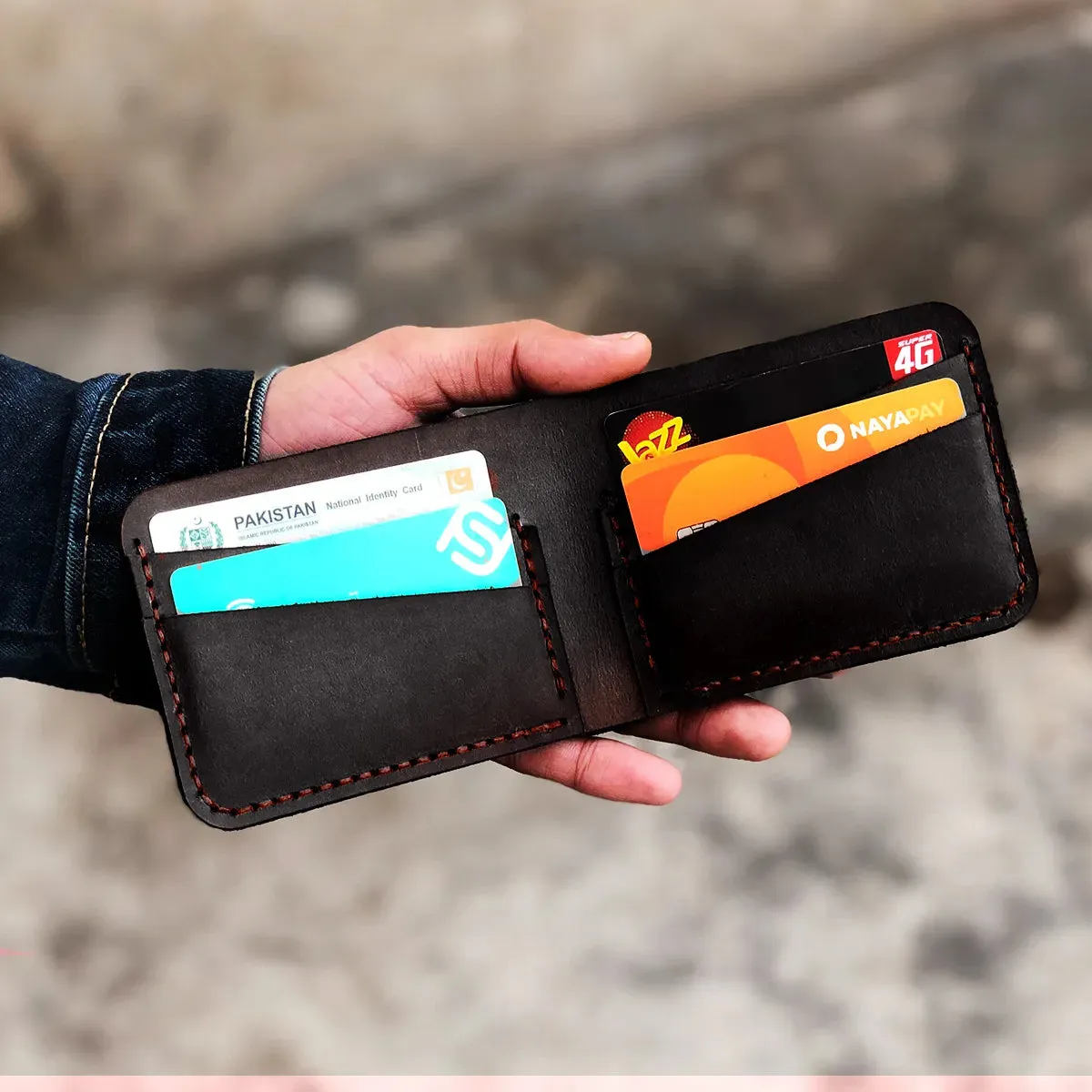 Wolf - The Eon A Leather Bifold Wallet