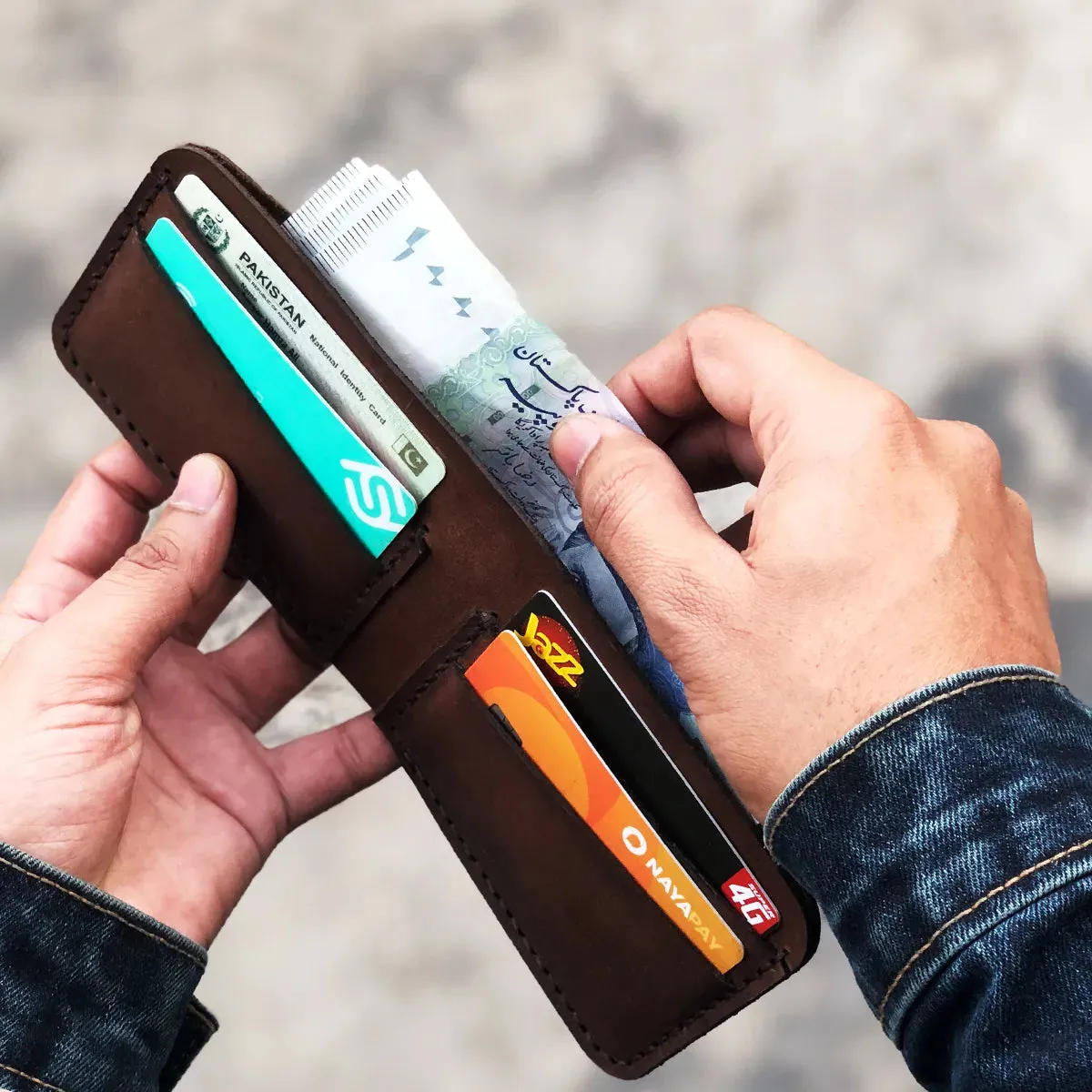 Wolf - The Eon A Leather Bifold Wallet