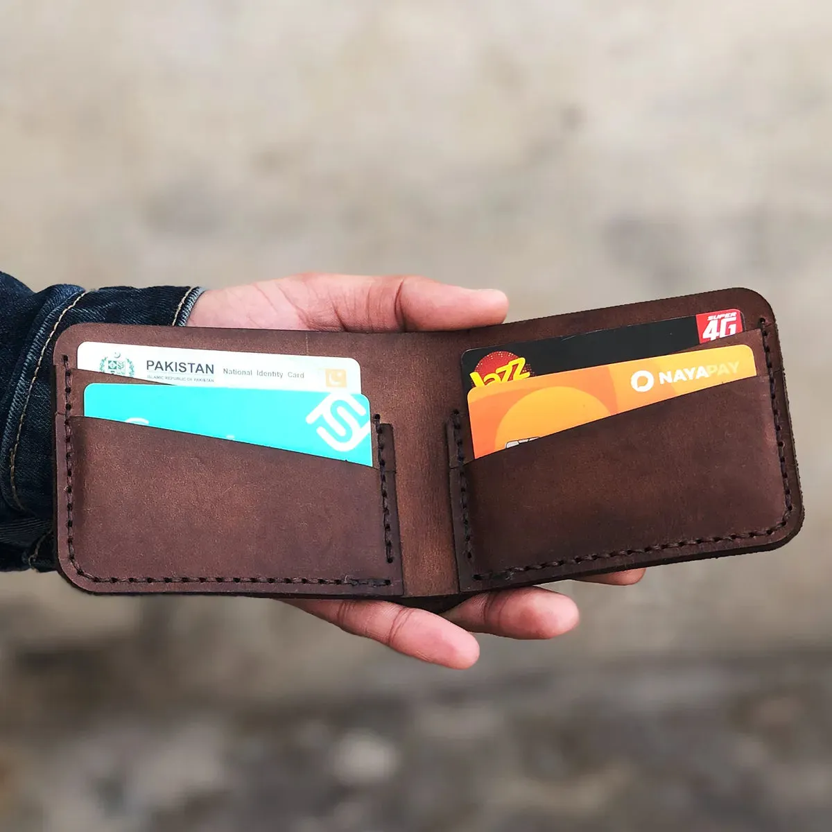 Wolf - The Eon A Leather Bifold Wallet