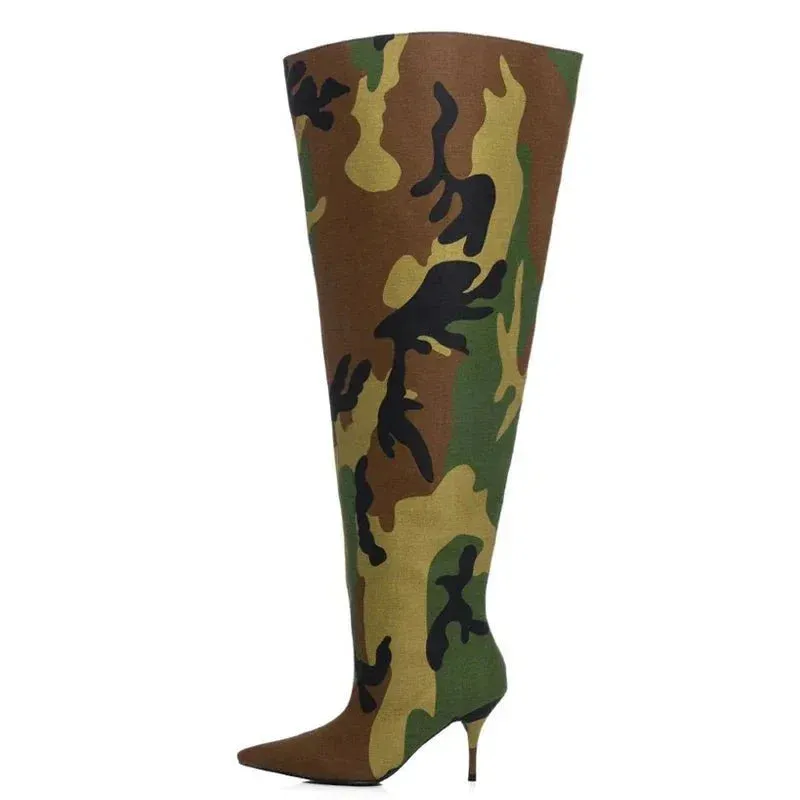 WOMENS BUCKET CAMO BOOTS