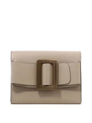 Women's Buckle Clutch in Beige | BUCKLE Color TRAVEL Color CASEGOLD Color BUCKLE Color TORTORA