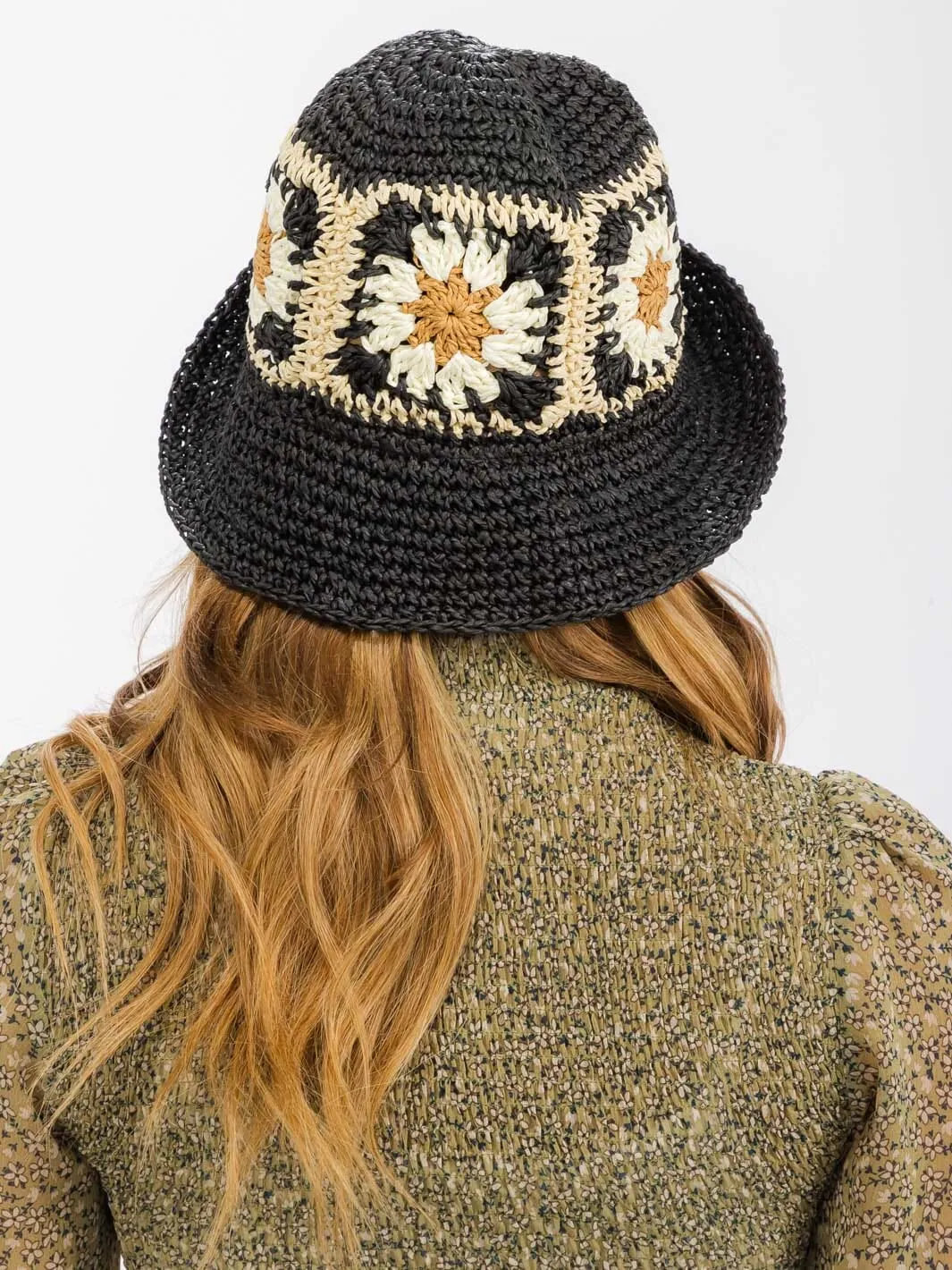 WOMEN'S FLOWER DETAILED BUCKET HATS
