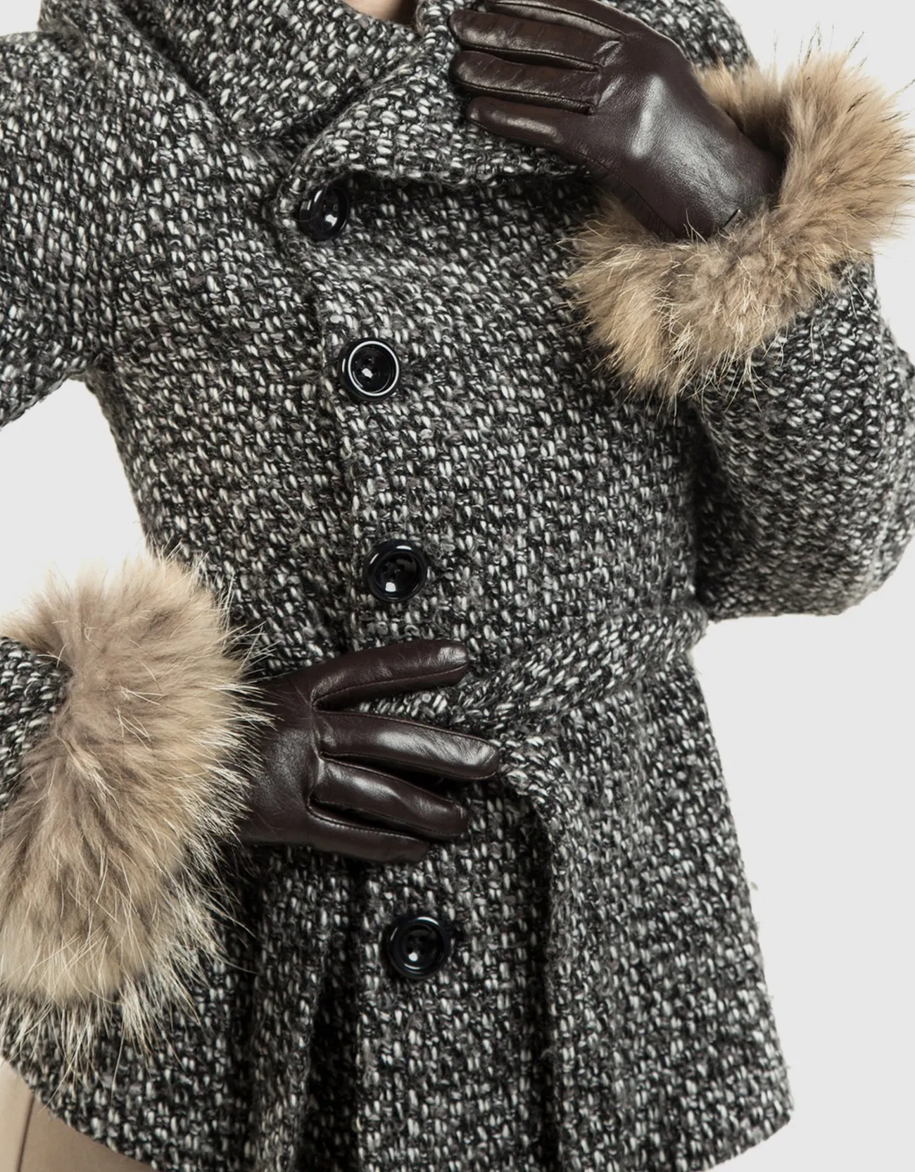 Women's  Fur Strength Touchscreen Sheepskin Glove