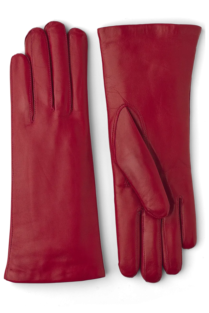 Women's Hairsheep Leather Pique 3 Btn Cashmere Lined Gloves