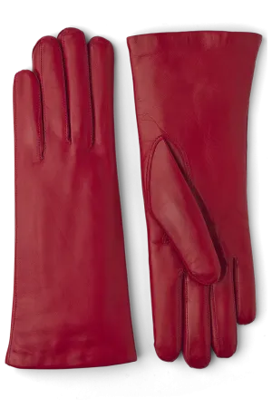 Women's Hairsheep Leather Pique 3 Btn Cashmere Lined Gloves