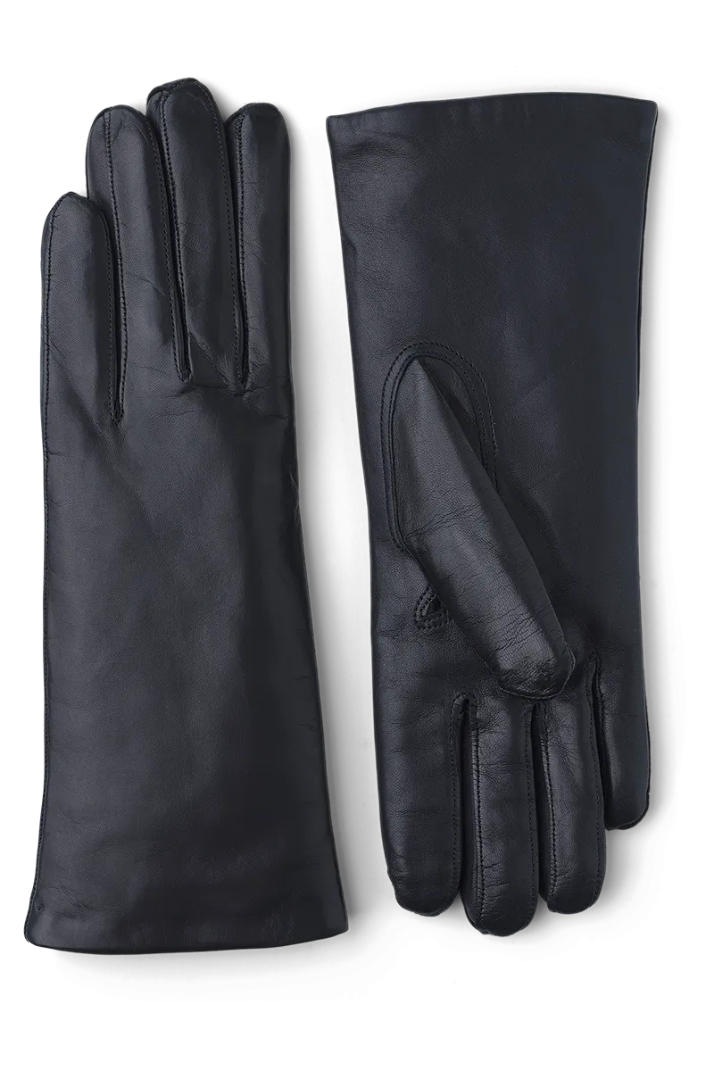 Women's Hairsheep Leather Pique 3 Btn Cashmere Lined Gloves