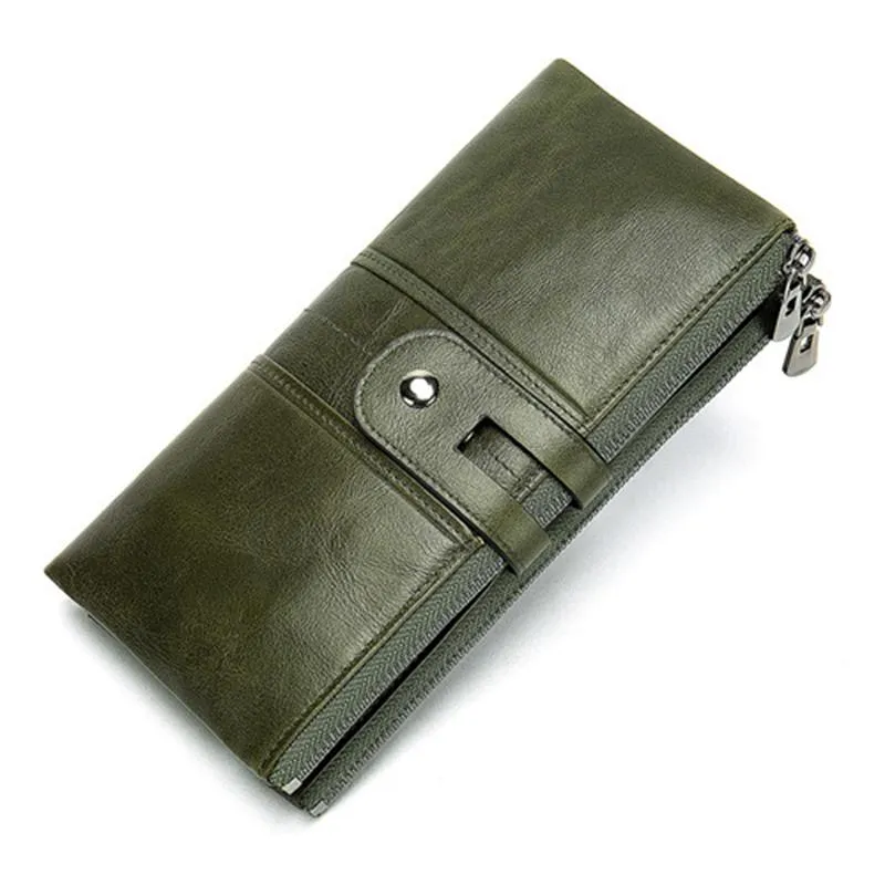 Women's Leather Multifunctional Clutch Fashion Antimagnetic Wallet