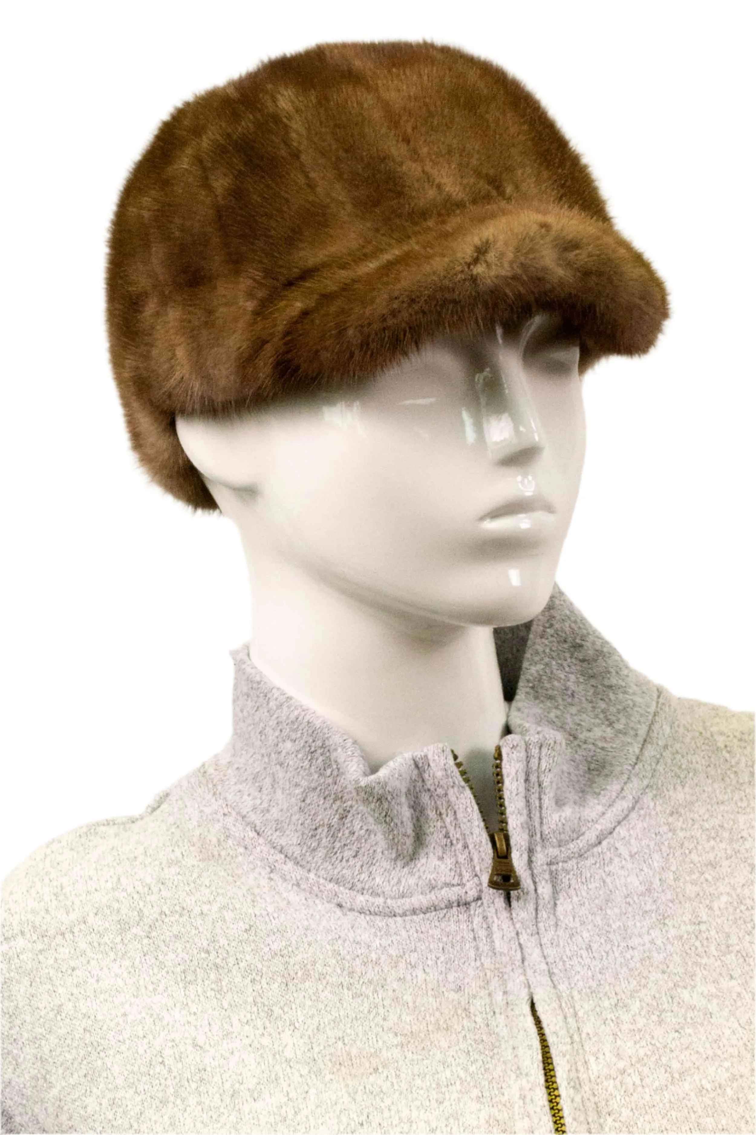 Women's Mink Fur Baseball Cap