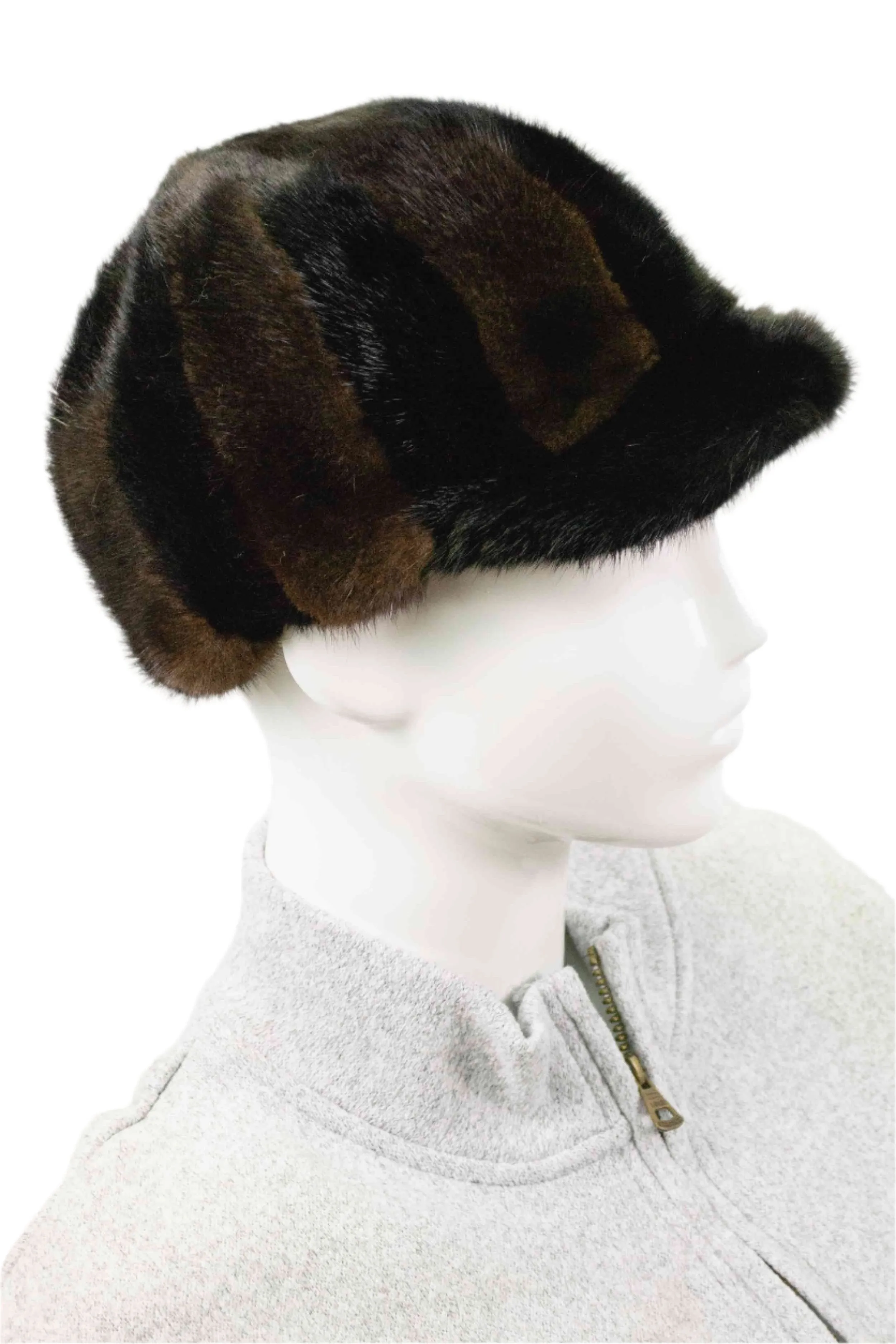 Women's Mink Fur Baseball Cap