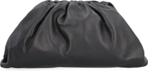 Women's Pouch Leather Clutch in Black | 576227VCP40 Color 1229