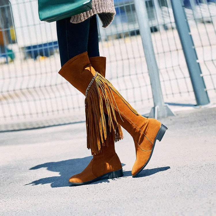 Women's Tassel Over the Knee Boots
