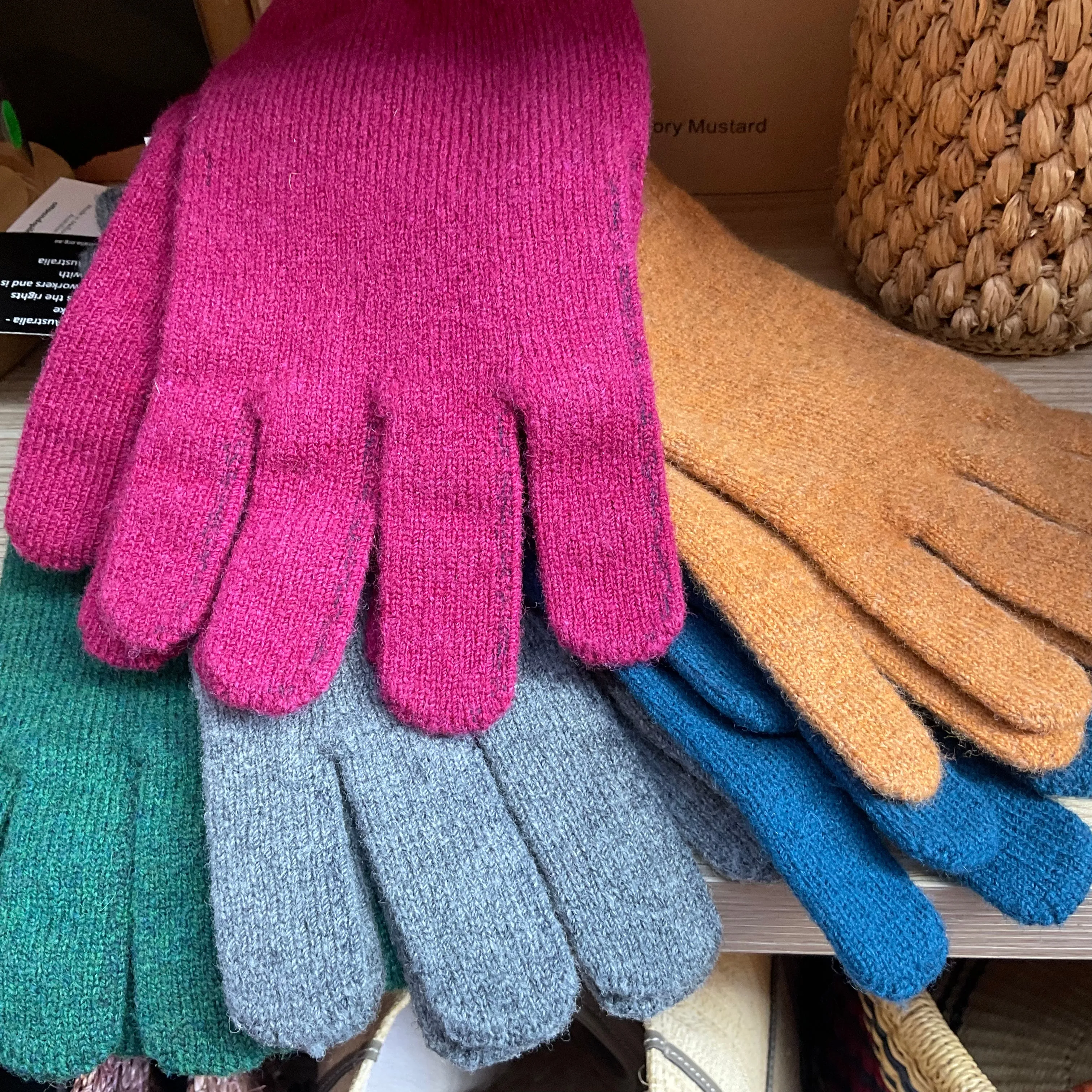Wool gloves