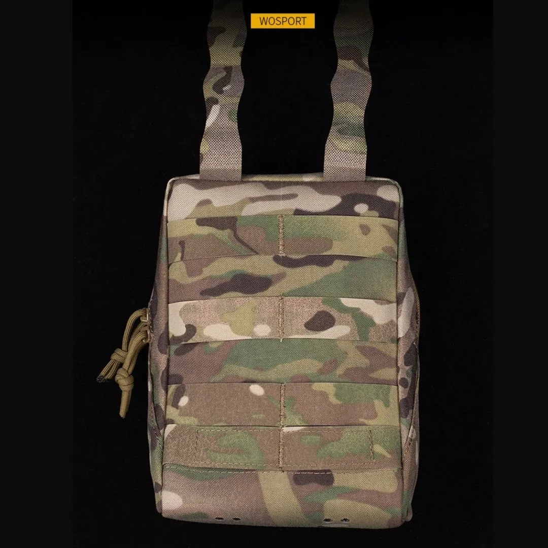 WST Multifunctional Molle Pouch GP with Zipper - Black