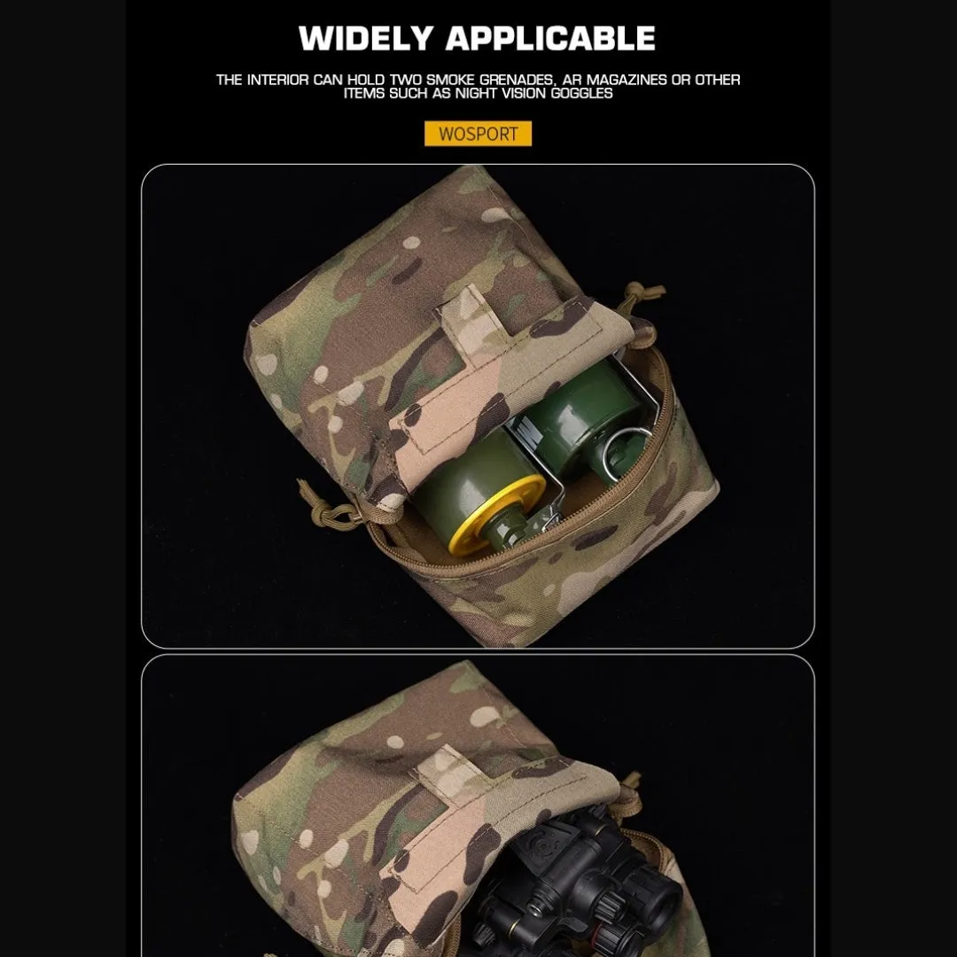 WST Multifunctional Molle Pouch GP with Zipper - Black
