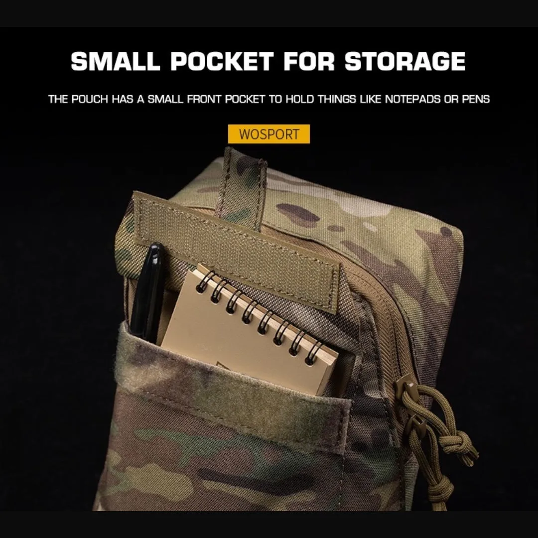 WST Multifunctional Molle Pouch GP with Zipper - Black