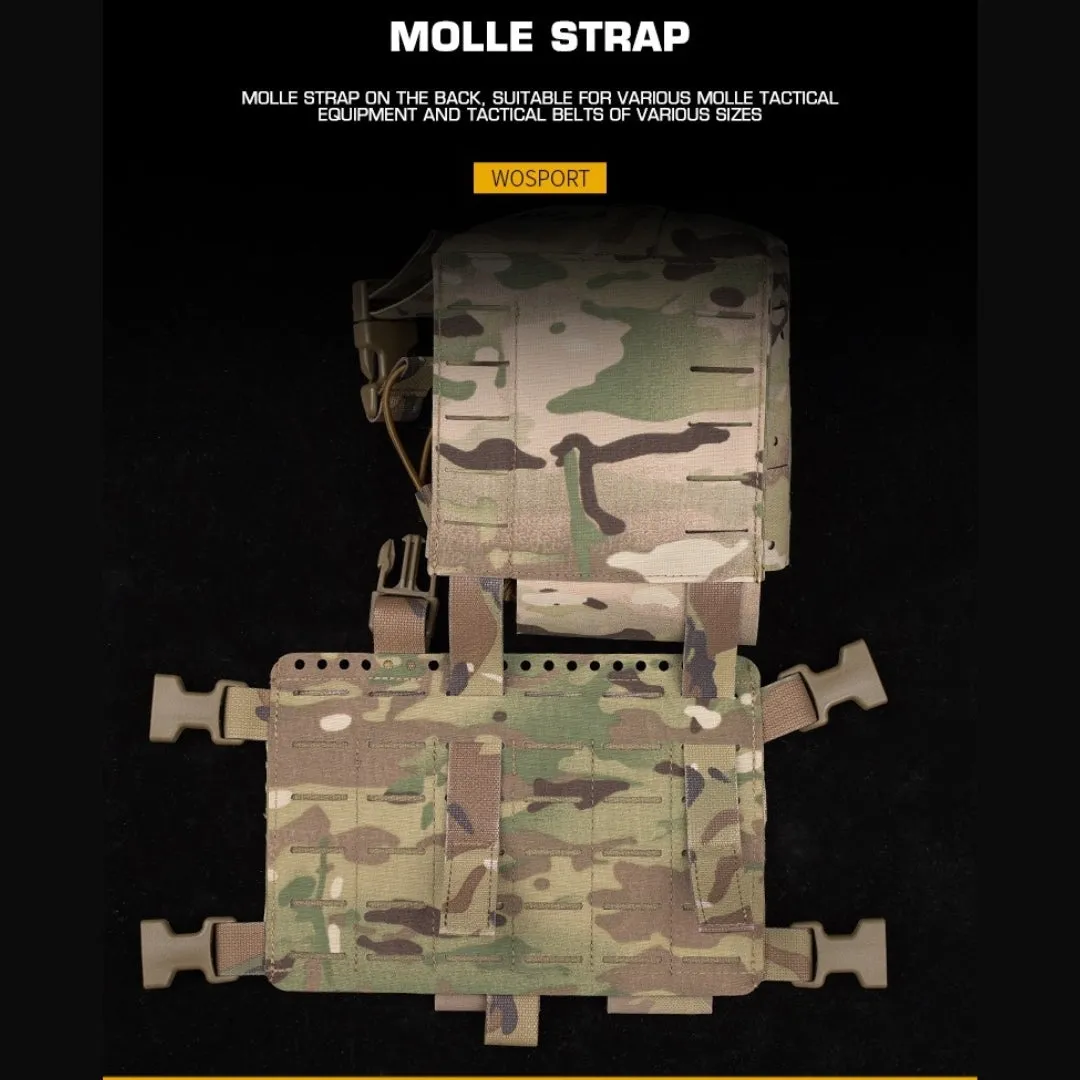 WST Multifunctional Molle Pouch with Radio Pocket, Large - MC