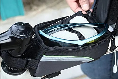 Xianco Polyester Bicycle Front Bag – Waterproof Cycle Mobile Holder Bag with PVC Touch Screen 6 inch Phone