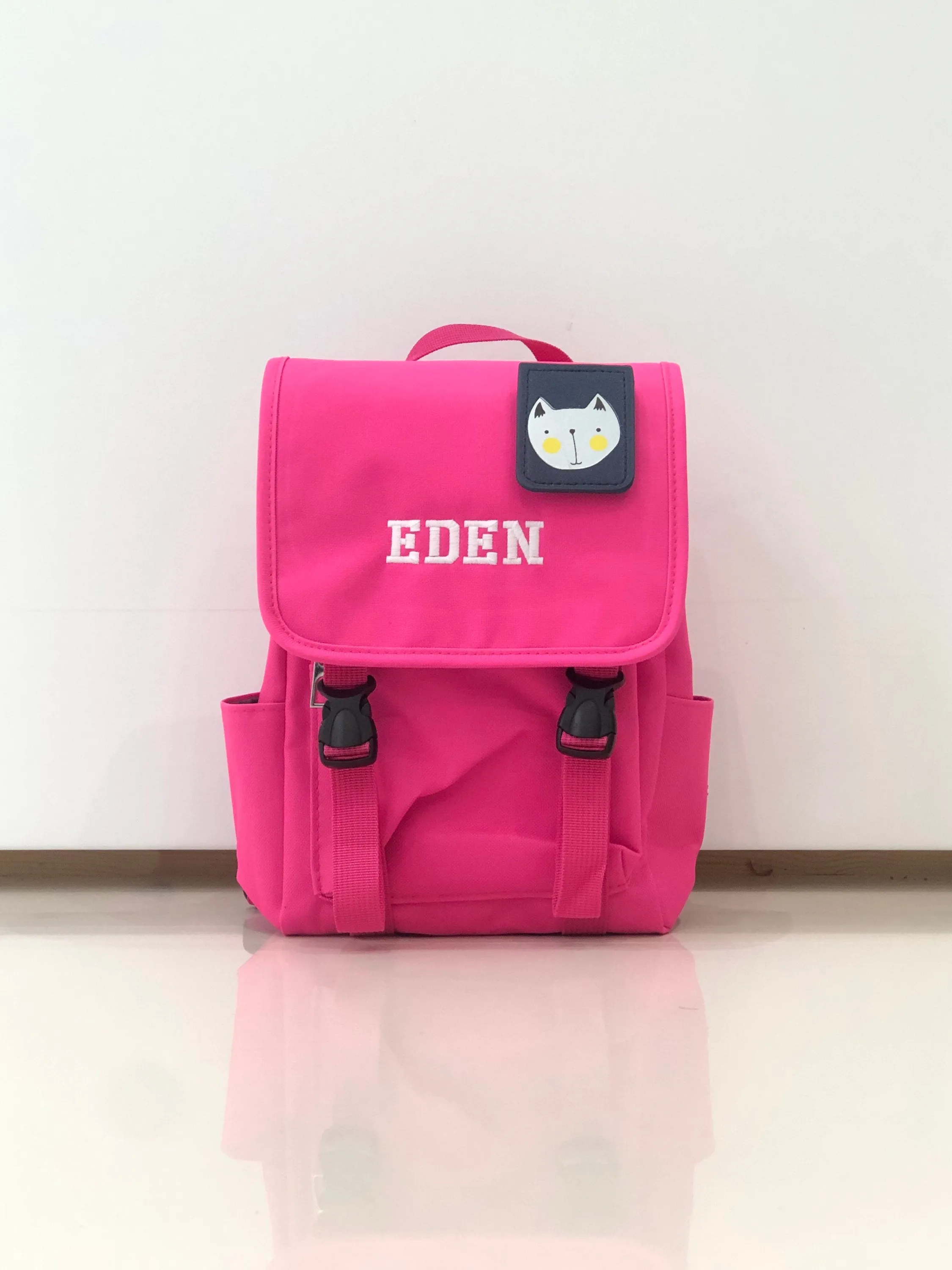 (Yellow) Personalised Unisex Mini Dog Nursery School Backpack Rucksack Bag