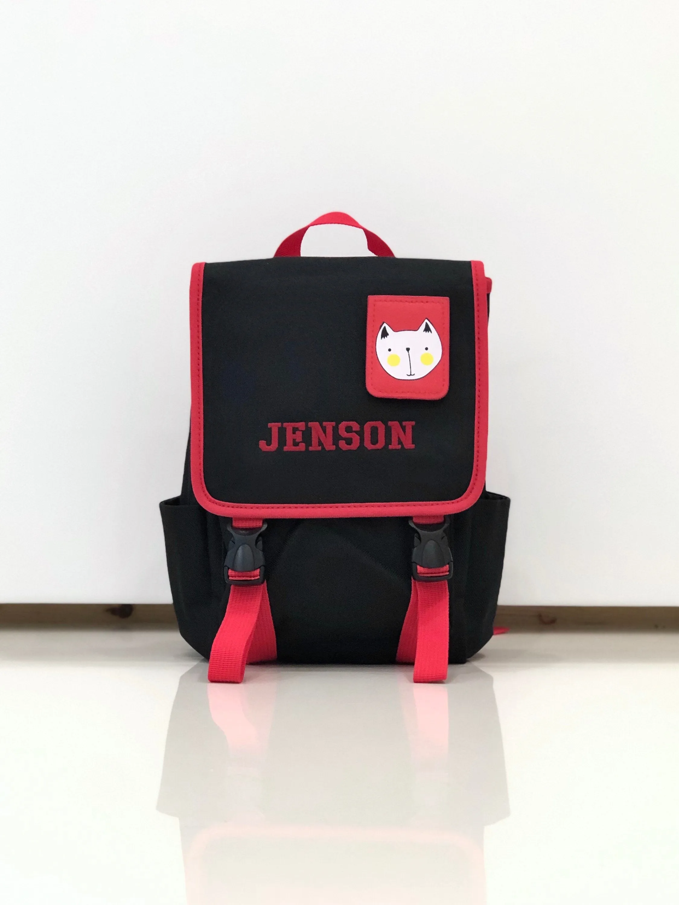 (Yellow) Personalised Unisex Mini Dog Nursery School Backpack Rucksack Bag