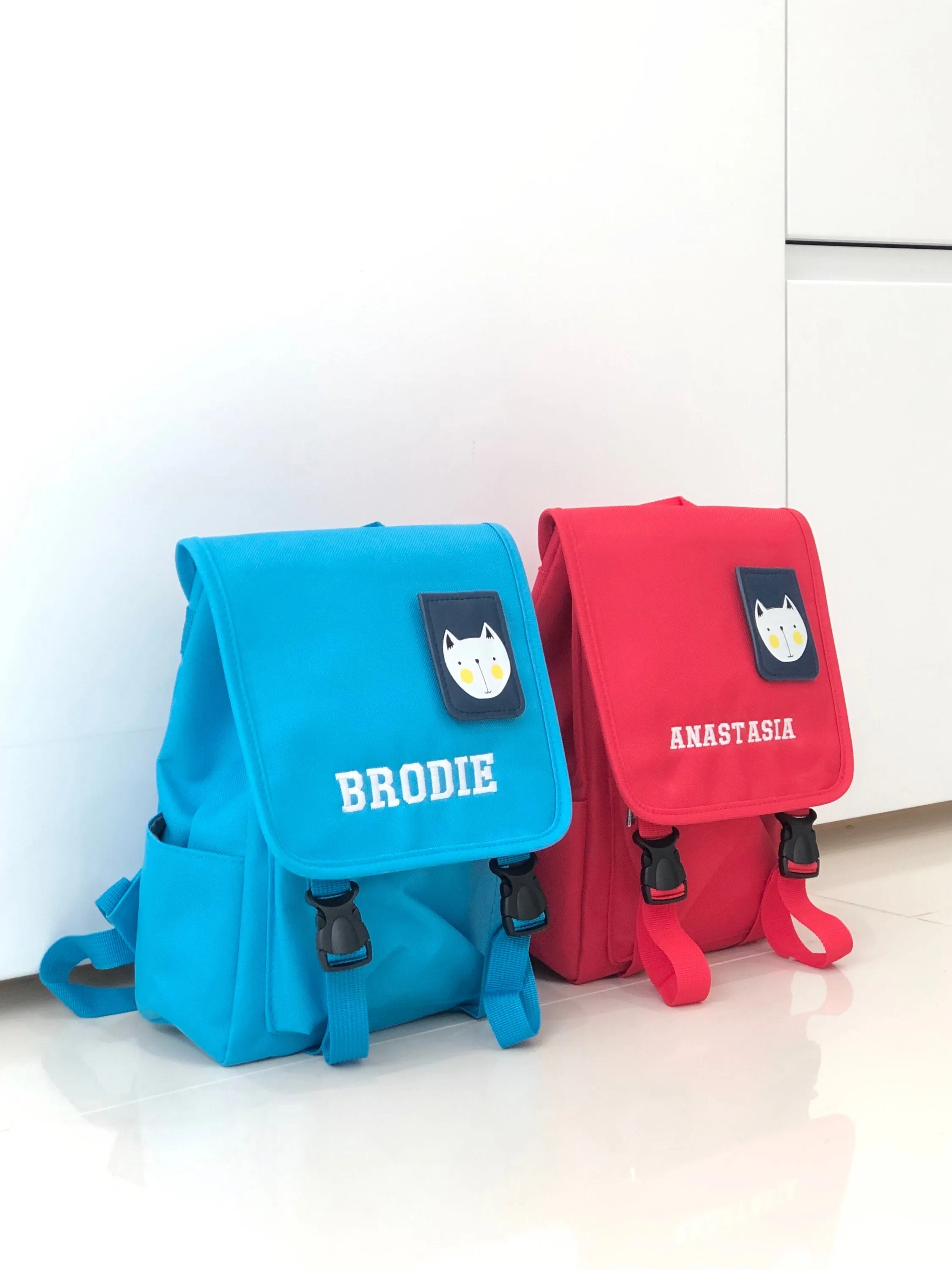 (Yellow) Personalised Unisex Mini Dog Nursery School Backpack Rucksack Bag