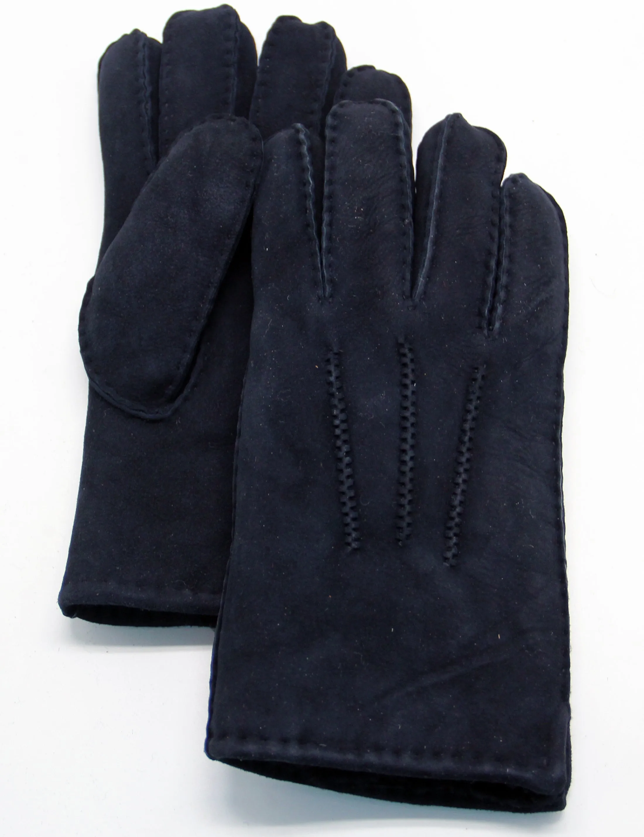 YISEVEN Men's Shearling Sheepskin Leather Gloves (Mitten)