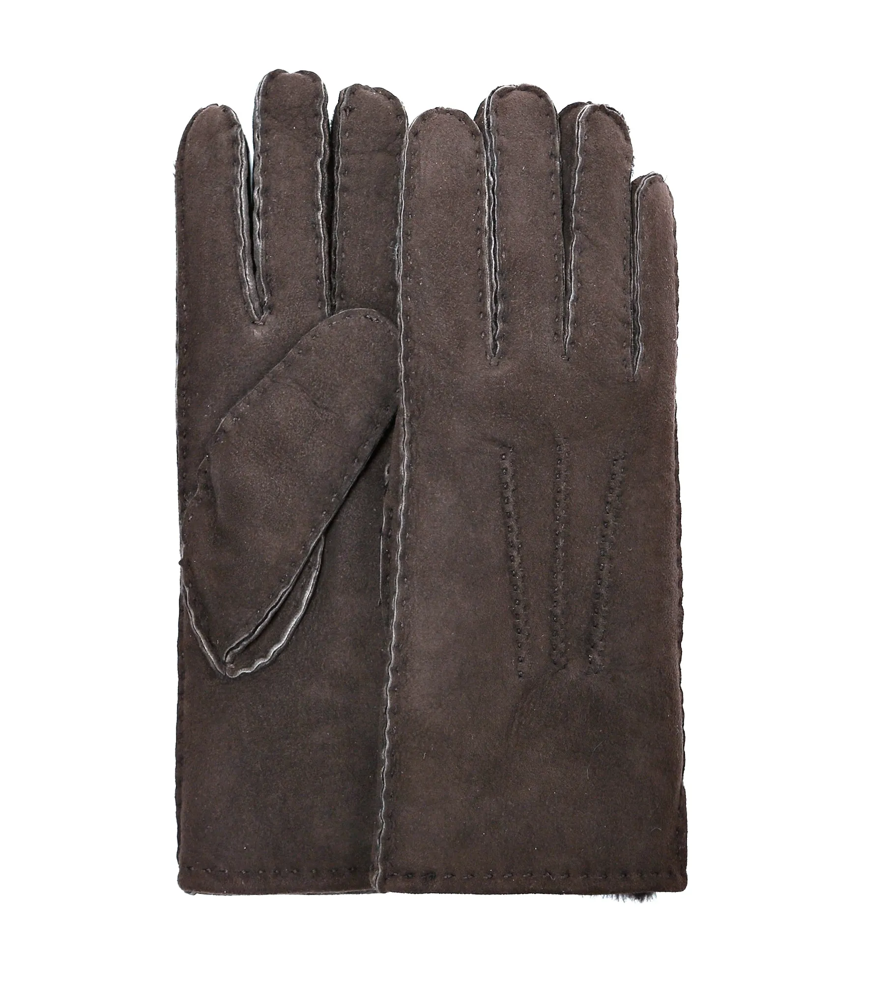 YISEVEN Men's Shearling Sheepskin Leather Gloves (Mitten)