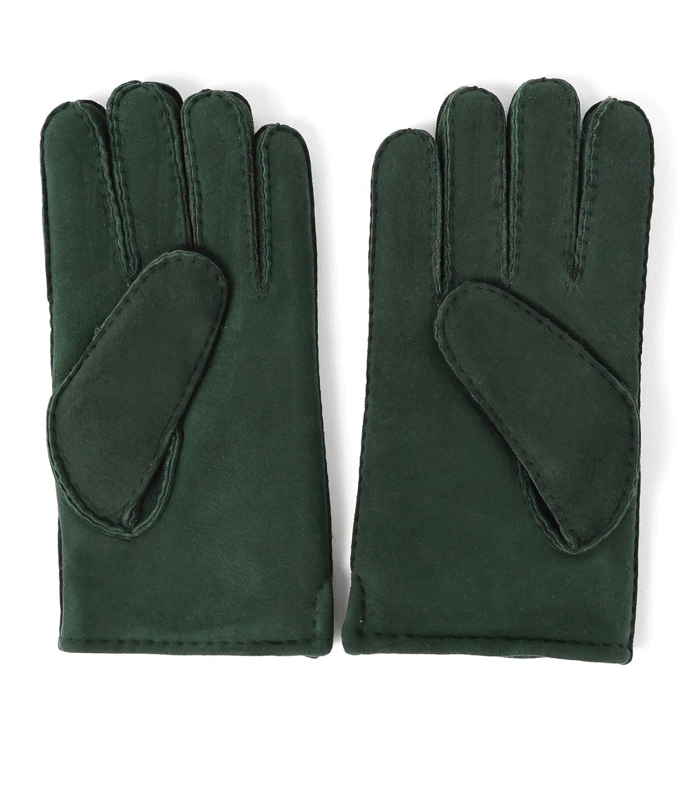 YISEVEN Men's Shearling Sheepskin Leather Gloves (Mitten)