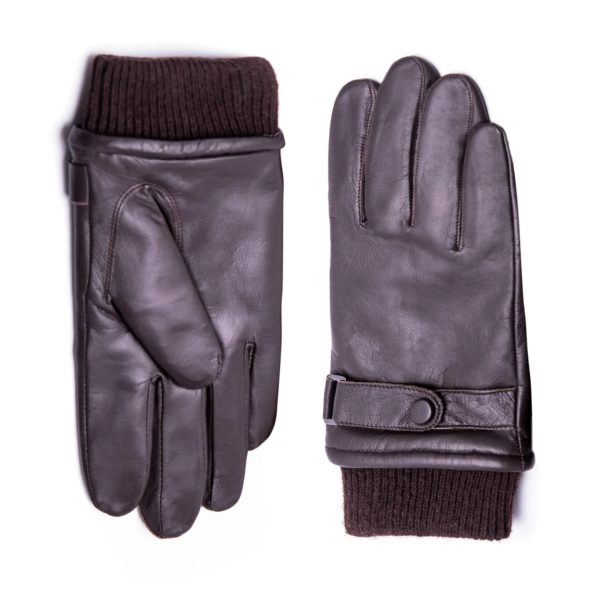 YISEVEN Men's Touchscreen Sheepskin Leather Gloves