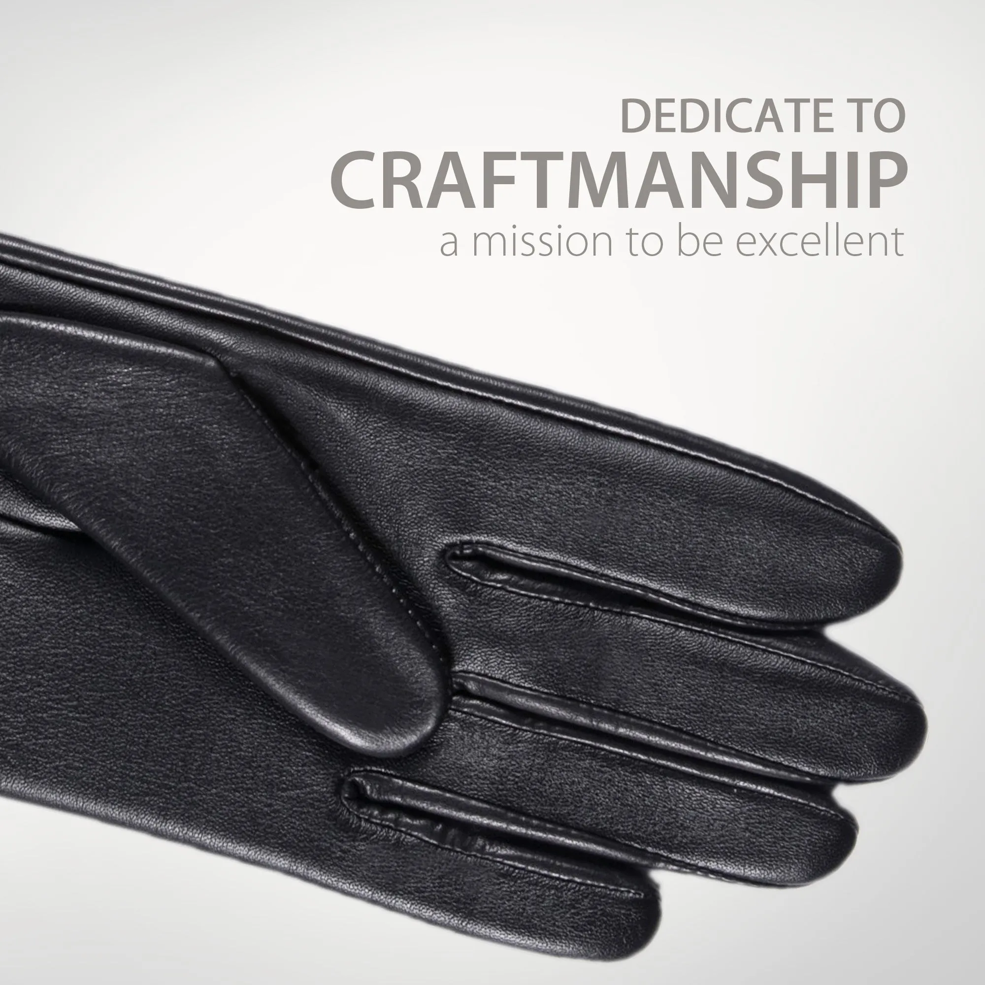YISEVEN Women’s Touchscreen Sheepskin Leather Gloves