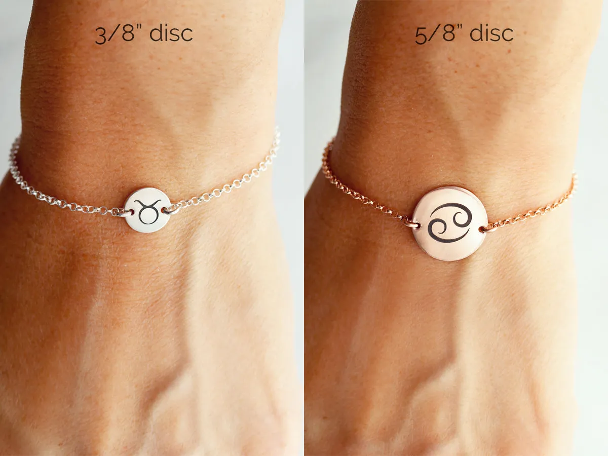 Zodiac Disc Bracelet